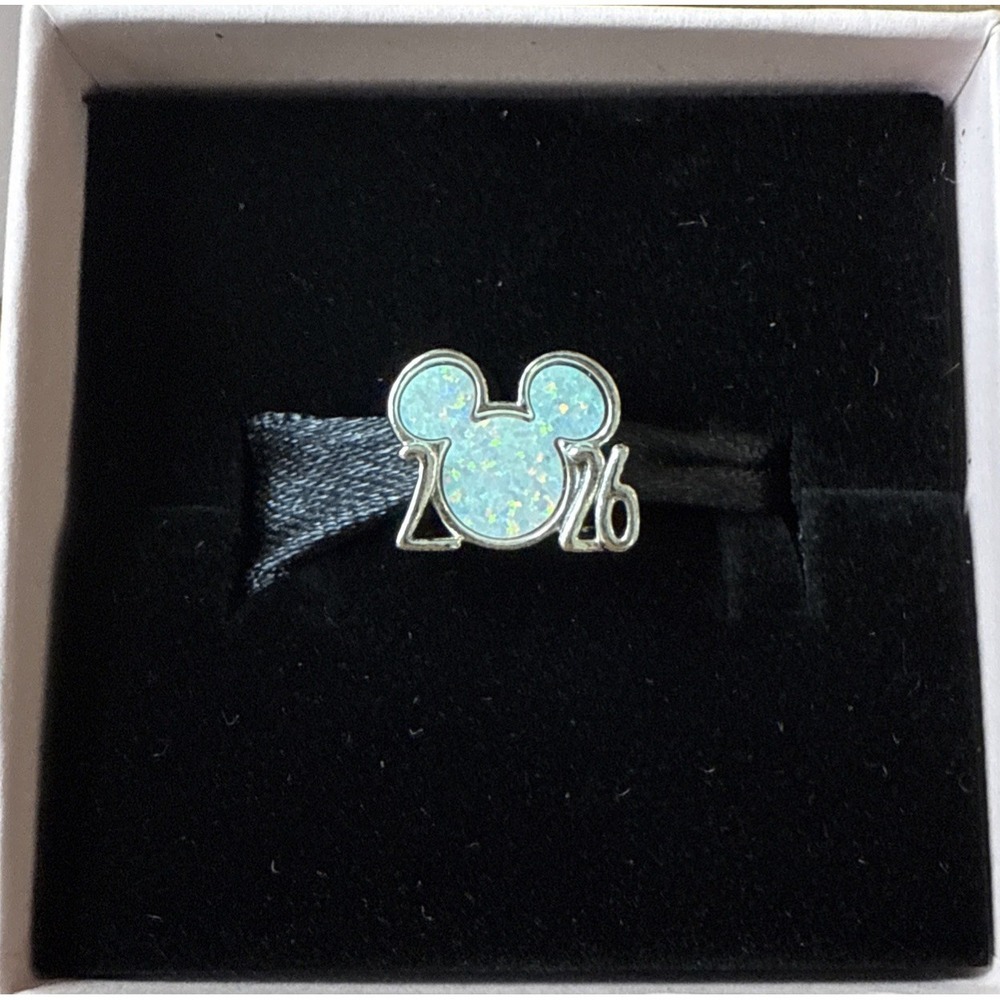 Disney Parks Pandora 2026 Mickey Castle Charm Opalescent Double Sided Exclusive
